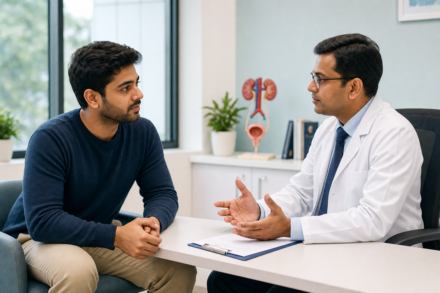 male fertility doctor consultation
